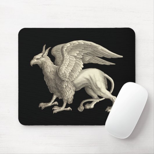 Tapis De Souris Griffon médiéval de la Renaissance (Avec souris)
