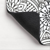 Tapis De Souris Griffonnage de conception de fleur (Coin)