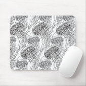 Tapis De Souris Griffonnage de méduses (Avec souris)
