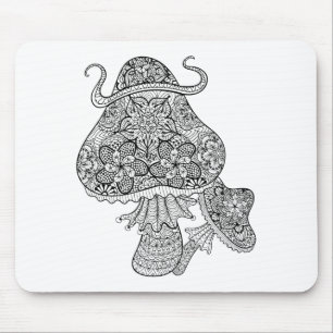 Tapis De Souris Griffonnage magique tiré par la main de