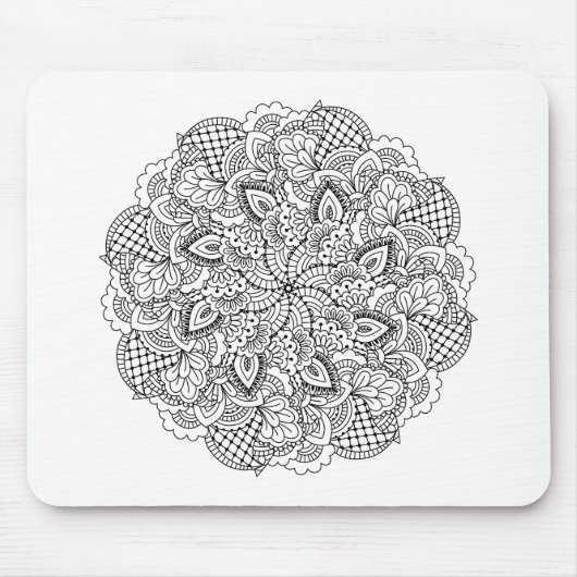 Tapis De Souris Griffonnage rond (Devant)