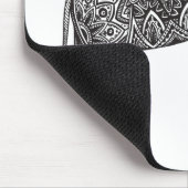 Tapis De Souris Griffonnage stylisé d'éléphant d'imaginaire (Coin)