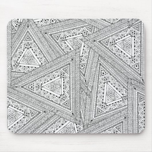 Tapis De Souris Griffonnage tribal 2 (Devant)