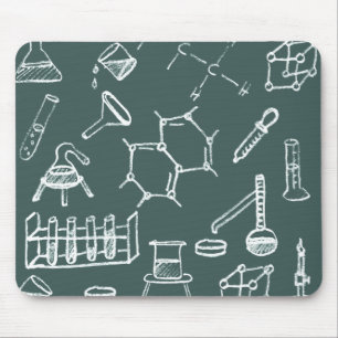 Tapis De Souris Griffonnages chimiques d'équipement de laboratoir