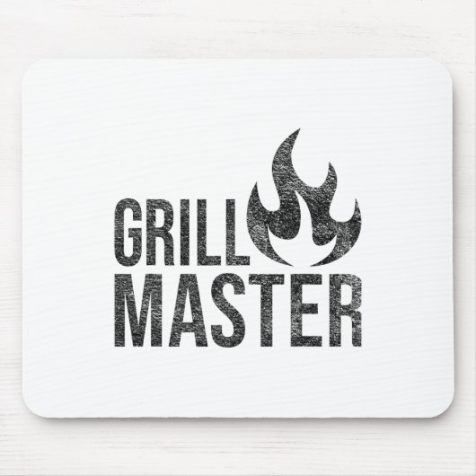 Tapis De Souris Grill Master Flame Byrbecue Bbq Smoke Char Open Fi (Devant)