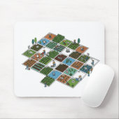 Tapis De Souris Grille d'agriculture Geeky - L'agriculture rencont (Avec souris)