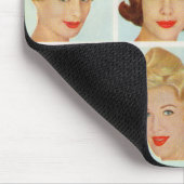 Tapis De Souris grille de coiffures des années 1960 (Coin)