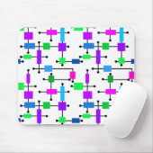 Tapis De Souris Grille de couleurs cool (Avec souris)