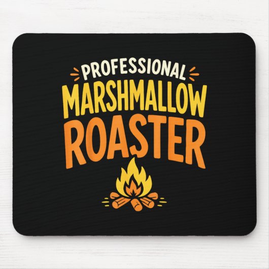 Tapis De Souris grille-marshmallow feu de camp  (Devant)