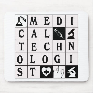 TAPIS DE SOURIS GRILLE MÉDICALE/BLOC/PUZZLE DE TECHNOLOGUE