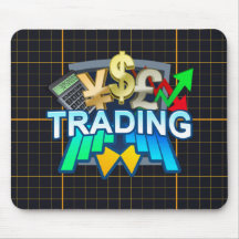 Grille orange marchande Mousepad