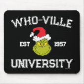 Tapis De Souris Grille | Who-ville University Est 1957 (Devant)