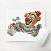 Tapis De Souris Grimaces de clown à la fleur - Mousepad (Avec souris)