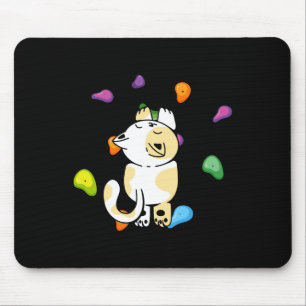 Tapis De Souris Grimpeur de Chat Drôle Escalade Pour Hommes Femmes