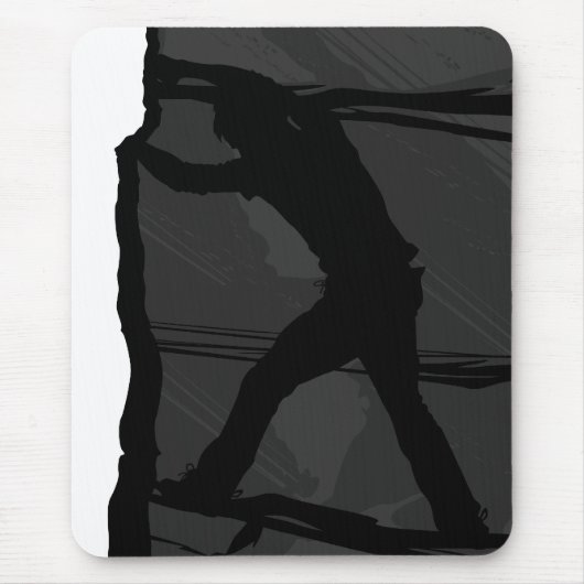 Tapis De Souris Grimpeur de roche Bouldering Mousepad (Devant)