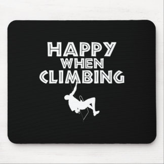 Tapis De Souris Grimpeur de rochers heureux en grimpant aux arbres
