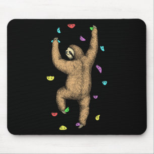Tapis De Souris Grimpeur Mur D'escalade Intérieur Lent Paresseux D