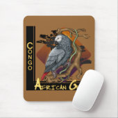 Tapis De Souris Gris africain Mousepad du Congo (Avec souris)