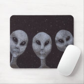 Tapis De Souris Gris Alien (Avec souris)
