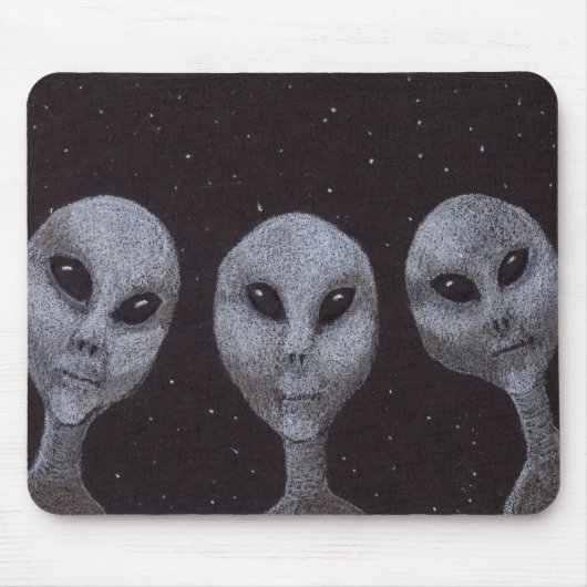 Tapis De Souris Gris Alien (Devant)