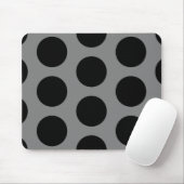 Tapis De Souris Gris avec des points noirs (Avec souris)