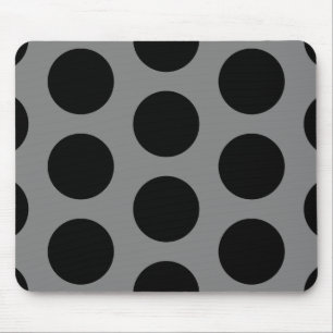 Tapis De Souris Gris avec des points noirs