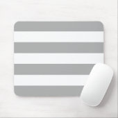 Tapis De Souris Gris clair et blanc moderne (Avec souris)