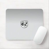 Tapis De Souris Gris de Linux de chiot (Avec souris)