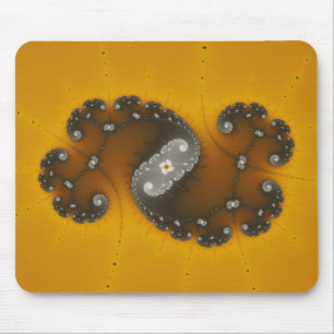 Tapis De Souris Gris - Fractal Mousepad