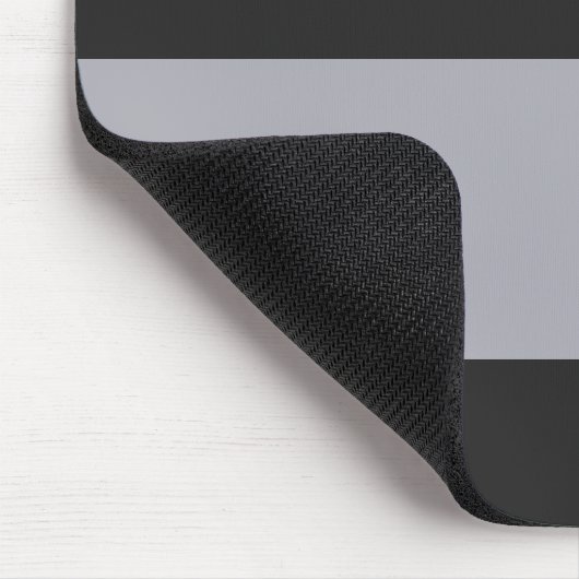 Tapis De Souris Gris perse et gris simples rayures extra larges (Coin)