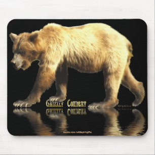 Tapis De Souris Grizzly Bear Animal amateur d'art de la faune