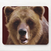 Tapis De Souris Grizzly Bear Wildlife Supporter Art Mousepad (Devant)