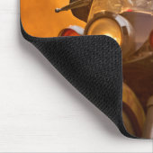 Tapis De Souris Grizzly Oear Animal Fun équitation Moto Vélo Heure (Coin)