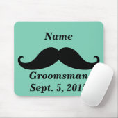 Tapis De Souris Groomsman Mustache Mousepad (Avec souris)