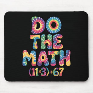 Tapis De Souris Groovy 100 jours d'école équation mathématique Fai