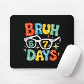 Tapis De Souris Groovy Bruh 67 Days Of School Sungles 67th Day Of (Avec souris)