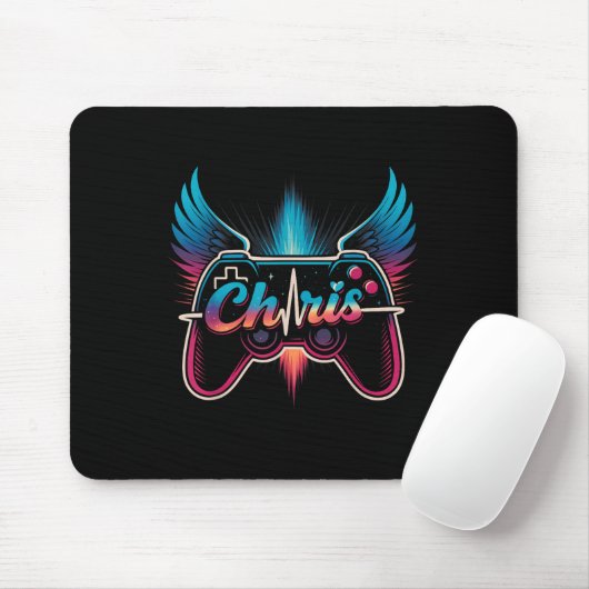 Tapis De Souris Groovy Chris First Name D Chris Control Game Meme (Avec souris)
