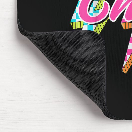 Tapis De Souris Groovy Chris Lightning Bolt Checkered I Love Meme  (Coin)