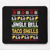 Tapis De Souris Groovy Christmas Jingle Bells Taco Shells Ugly Xma (Devant)