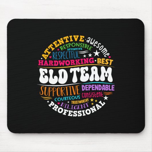 Tapis De Souris Groovy Eld Team Crew English Language Development (Devant)