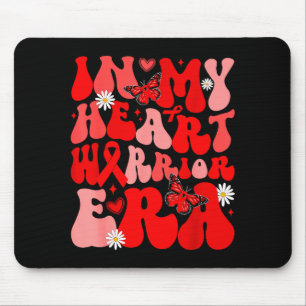 Tapis De Souris Groovy en mon cœur Ère du guerrier Maladie cardiaq