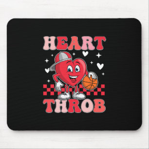 Tapis De Souris Groovy Heart Throb Saint-Valentin Sketll Tout-Peti