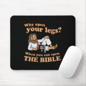 Tapis De Souris Groovy Jesus Why Open Your Legs When You Can Open  (Avec souris)