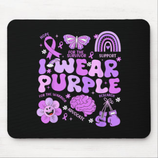 Tapis De Souris Groovy Porter du Violet Soutenir la Journée de sen