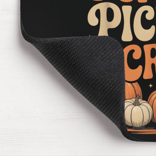 Tapis De Souris Groovy Pumpkin Cking Crew Matching Family Autumn F (Coin)