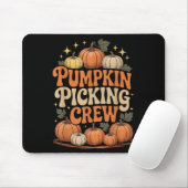 Tapis De Souris Groovy Pumpkin Cking Crew Matching Family Autumn F (Avec souris)