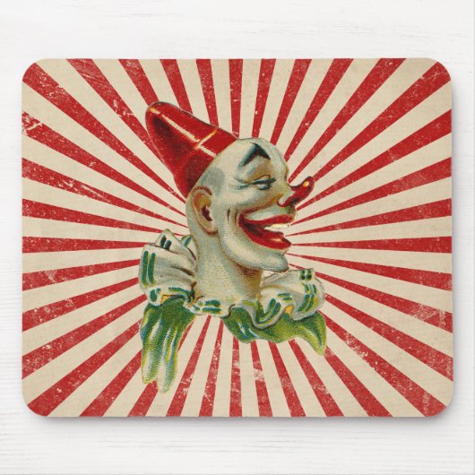 Tapis De Souris Gros Clown Vintage riant (Devant)