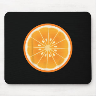 Tapis De Souris Gros Costume en tranches d'orange mignonne Fruit f