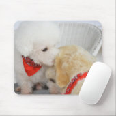 Tapis De Souris Gros plan de deux chiens (Avec souris)