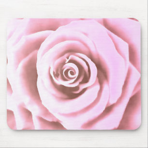 Tapis De Souris Grosse rose pâle